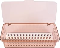 Vista 1 de Cabilock Soporte para utensilios para encimera con tapa, cesta escurridor de cubiertos, palillos de plástico, caja de almacenamiento de drenaje