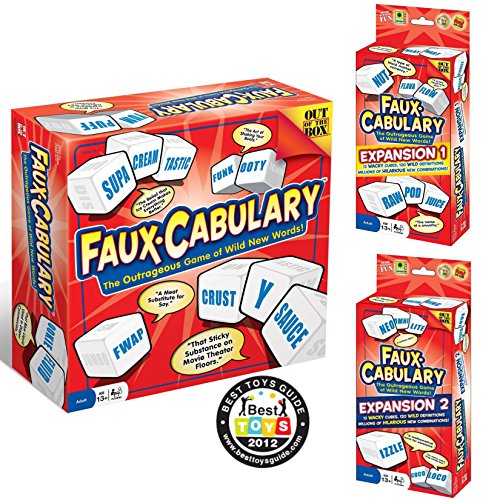 Faux-Cabulary The Wild Word Game - Complete Set (Includes Both Party Games Expansion 1 and Expansion 2)