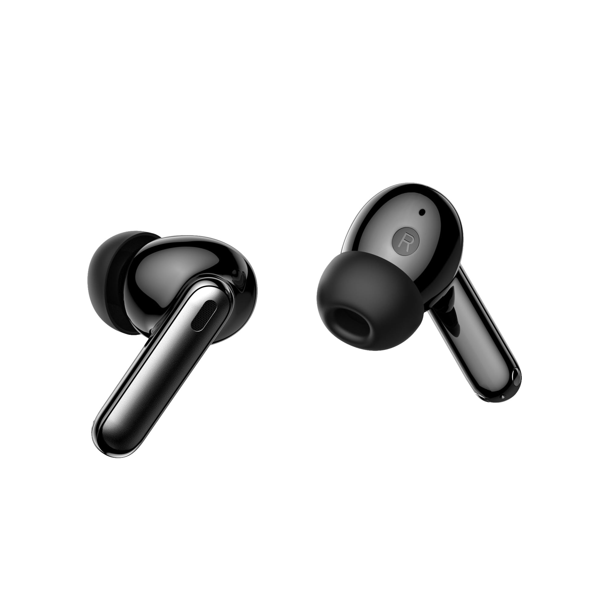 HATOR Hyperpunk Truepods Hybrid ANC - Cuffie in-ear Bluetooth 5.4 con Hybrid Active Noise Cancelling, batteria 25h, modalità di trasparenza, bassa latenza 40ms, IPX4, controllo touch, nero