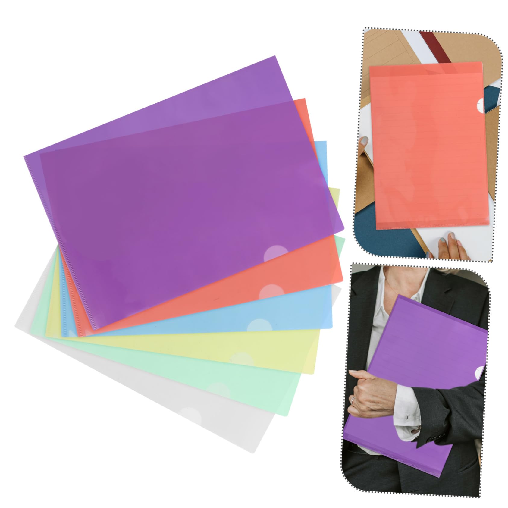 36 Klarsichthüllen aus Kunststoff im A4-format für Dokumente | Transparente Projekthüllen, Einfache Organisation und Aufbewahrung, 36 Stück für Büro und Schule