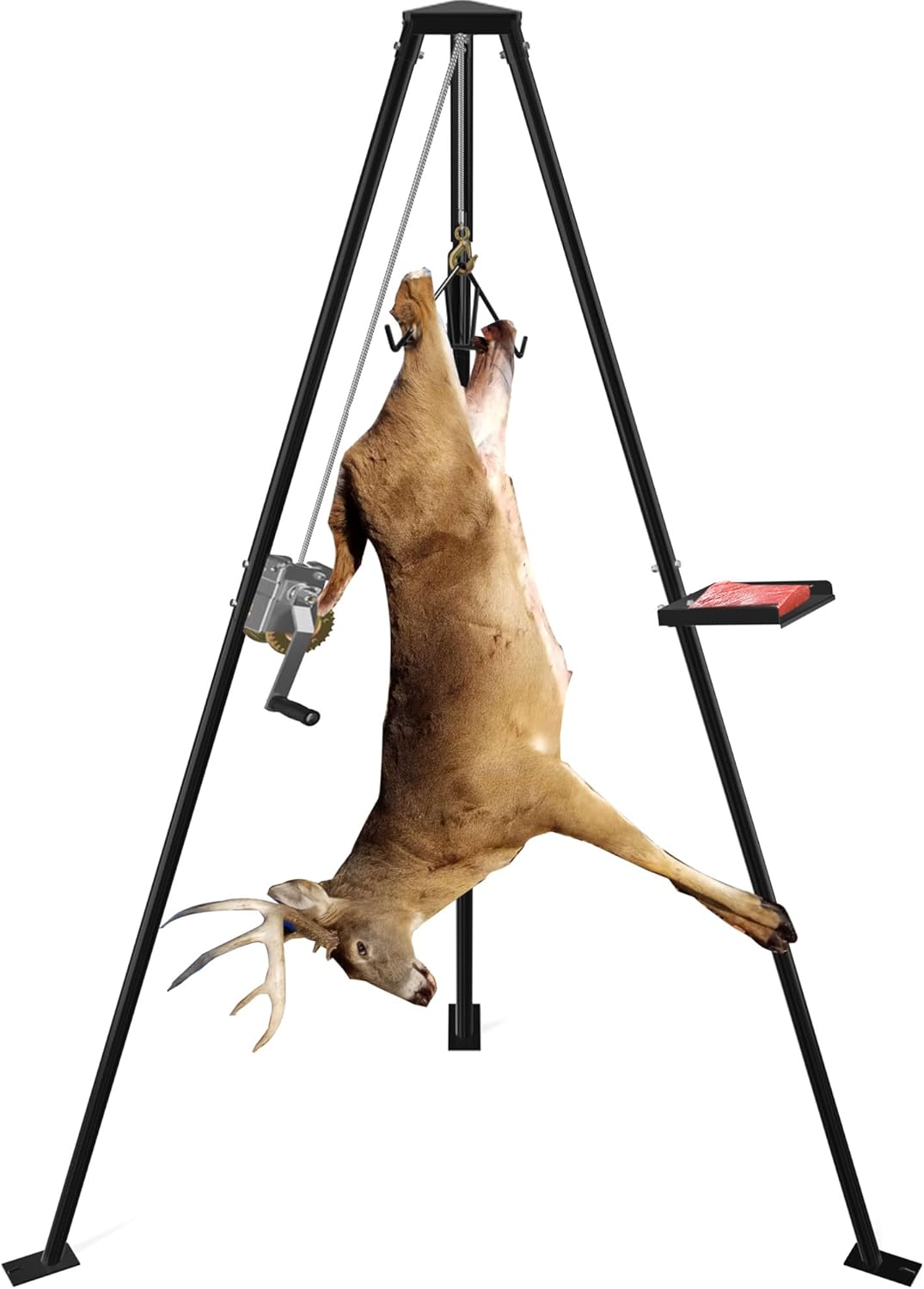 YITAMOTOR 600lbs Tripod Game Hoist Deer Hanger, 3 Point
