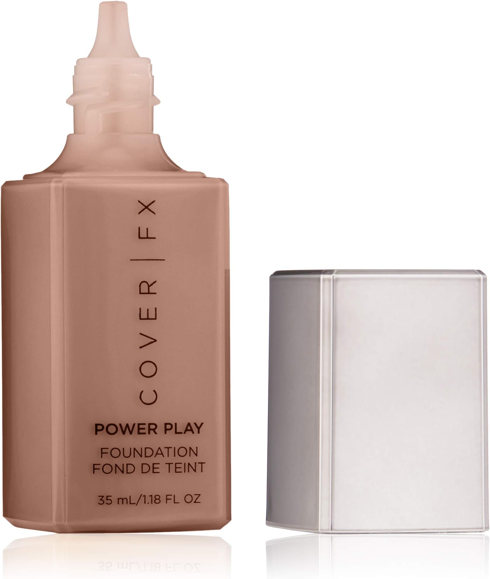 Cover FX Power Play Foundation: Full Coverage, Waterproof, Sweat-proof and Transfer-Proof Liquid Foundation For All Skin Types N120, 1.18 fl. oz.
