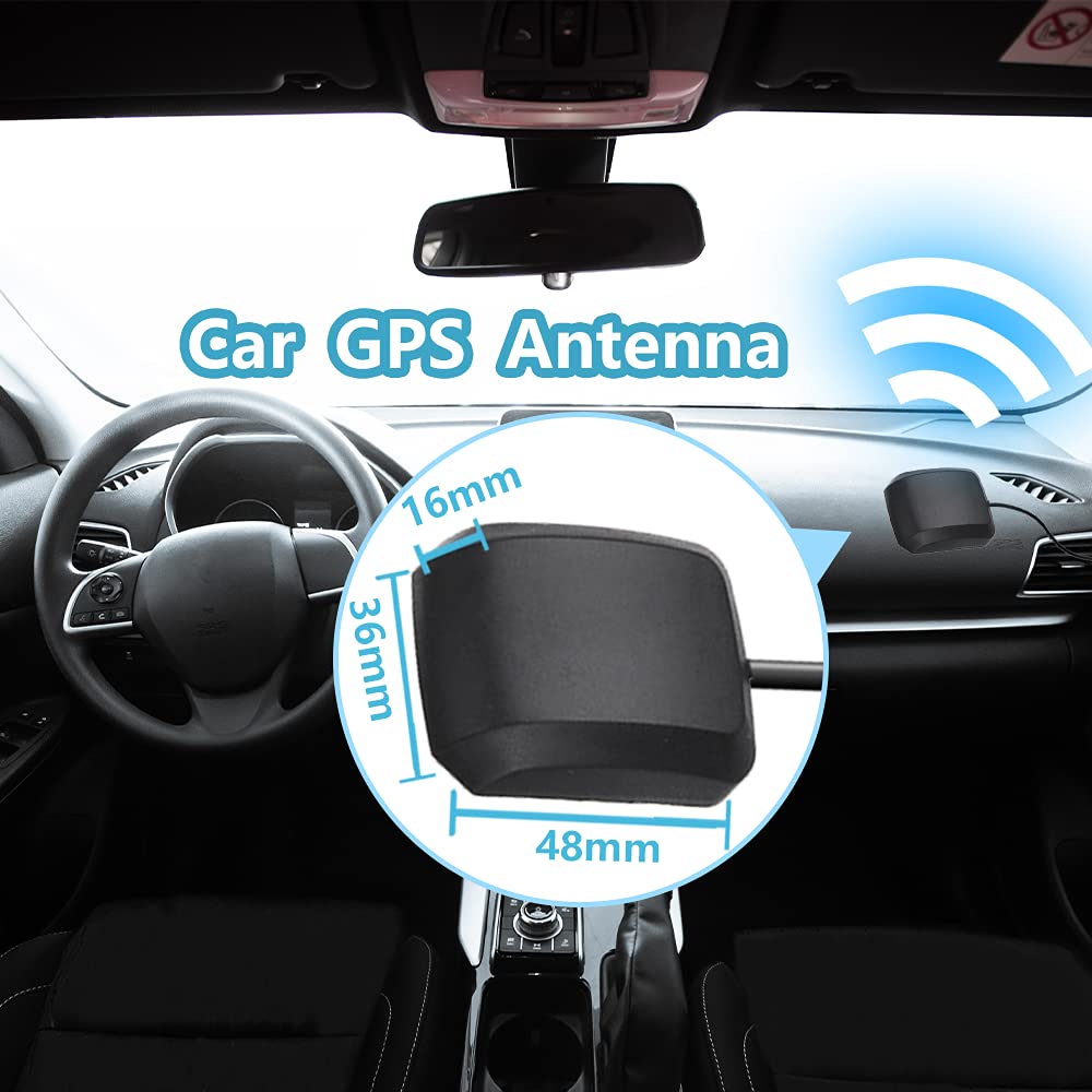 Antenne GPS Voiture Magnétique MCX Mâle 1575.42 MHz + Câble 3 M RG174 – Navigation Précise & Facile à Installer