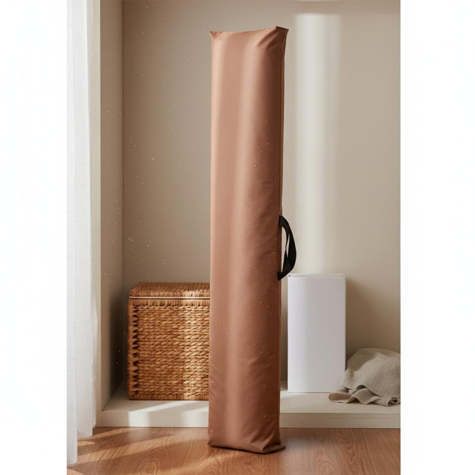 Picknickmatte mit Tragegriff faltbar Picknickdecke mit Tragegriff tragbar Faltbare Picknickdecke für Picknick, Garten, Khaki, 200 210CM