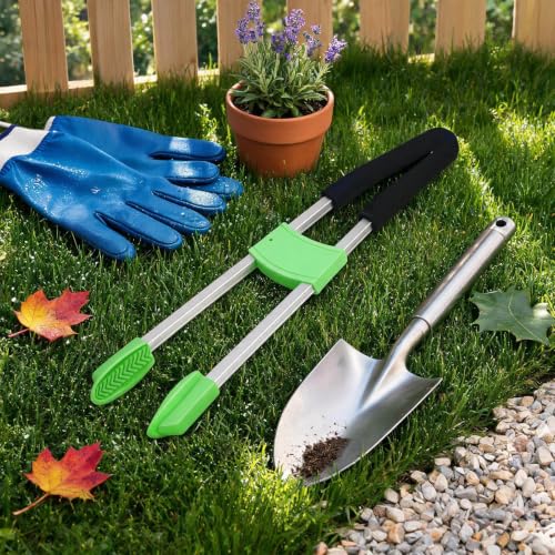 Pinza recogedora de basura ligera con mango ergonómico para limpiar jardín 2