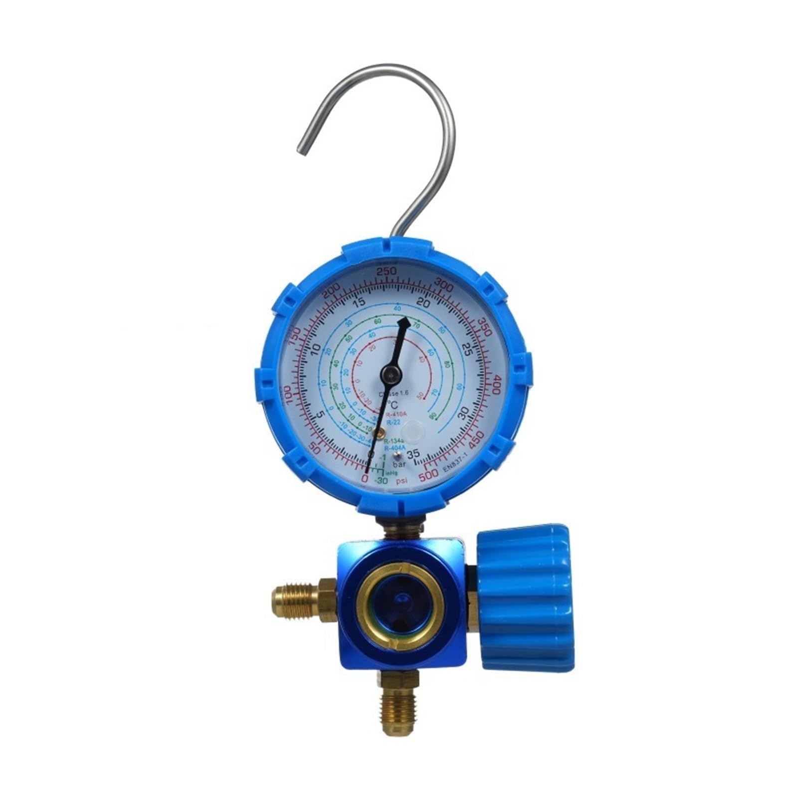 Manomètre, Jauge à collecteur basse pression 0-500PSI outil d'entretien de climatiseur réfrigérant, Interface universelle SAE 1/4"