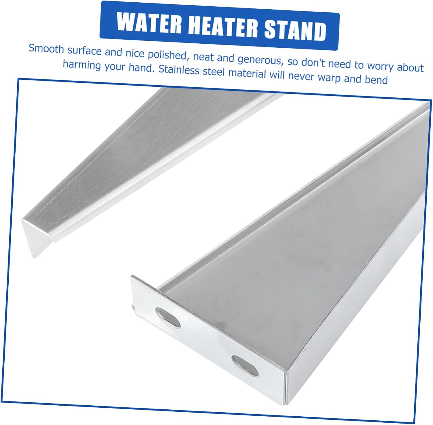 Uonlytech 2pcs Stainless Steel Storage Rack Water Heater Accessories Stand Easy Install Wall Mount