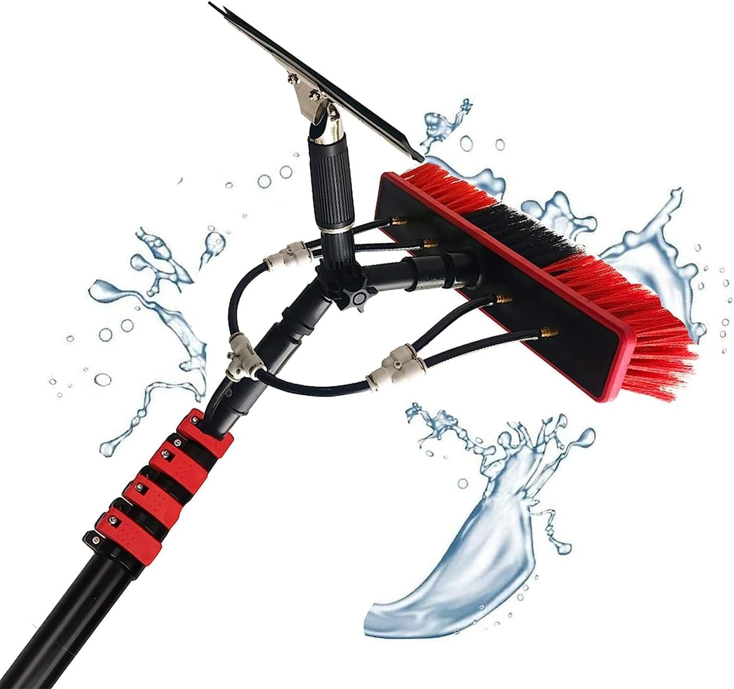 Brosse à eau télescopique et nettoyeur extensible grand format