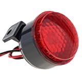 Alert Siren, 12V/24V 6 Tone Car Alarm Horn Auto Warning Siren Horn with Light for Motorcycle Car Vehicle