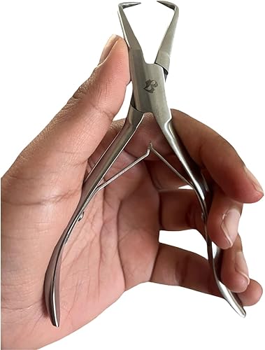 MIRACLE Alicates de extensión de cabello de 5.5 pulgadas, alicates de eliminación de cuentas de cabello humano, herramienta de apertura de cuentas