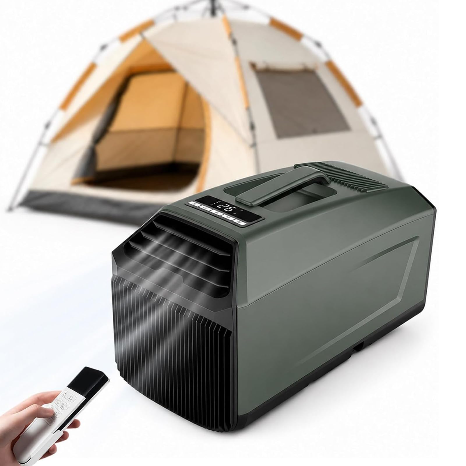 LHUITUI Mini AC Unit for Caravan, Bedroom and Pet Room 4000BTU-Green