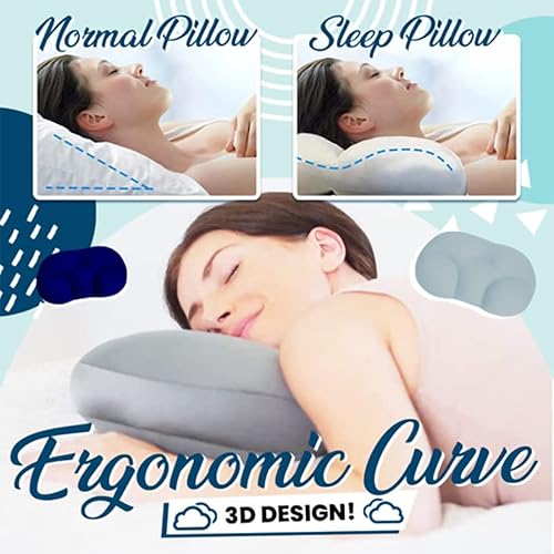 Miniatura 3 de Almohada firme almohadas para dormir en forma de nube que hacen que tu cuello sea saludable y transpirable almohada de espuma viscoelástica cervical