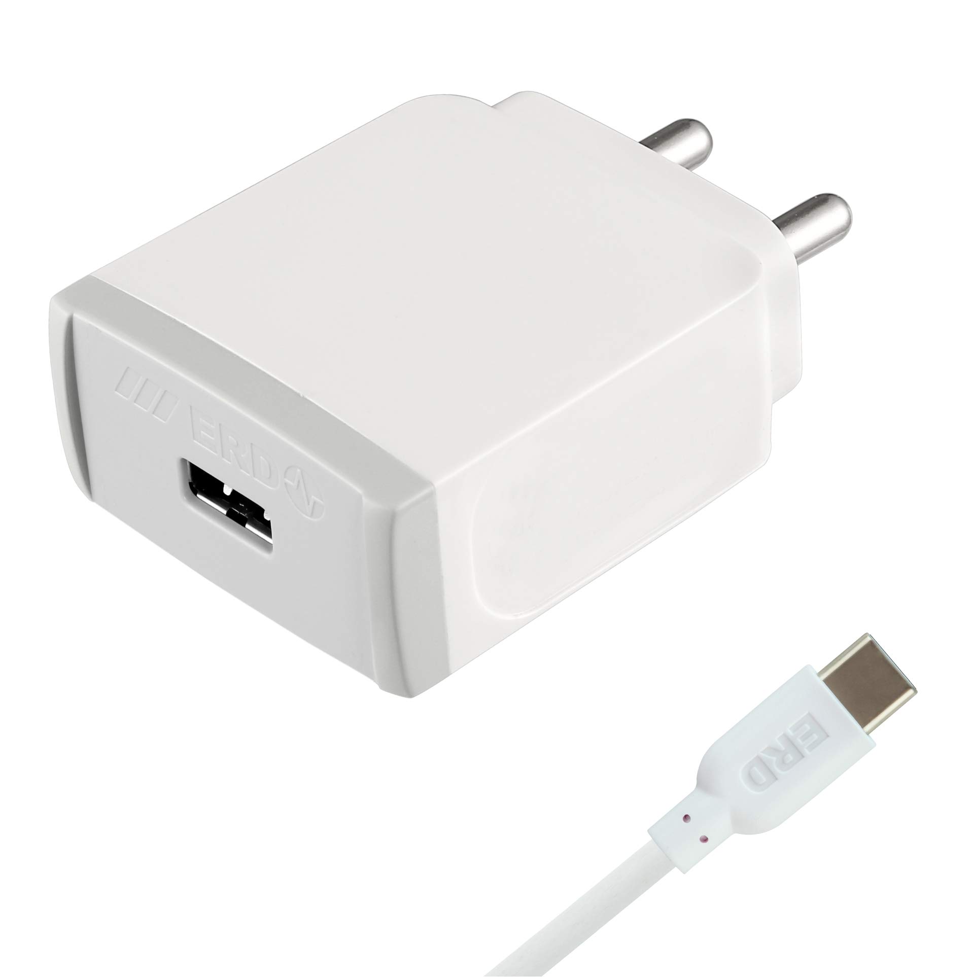 ERD TC-31 15W Mobile Phone Wall Charger | Fast Charging Technology | Color:- White | BIS Certified | 3 Amp Charger Adapter with 1 Meter Long Type C Data Cable | Easy to Carry (B08YK21T1J) Amazon Price History, Amazon Price Tracker
