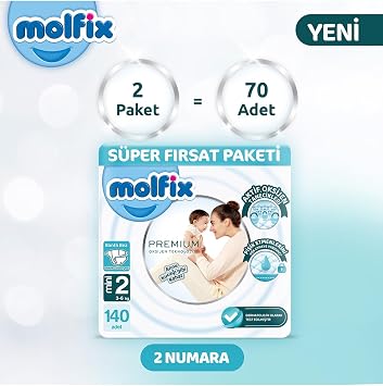 Molfix Premium Super Deal Package Size 2 140 Pieces