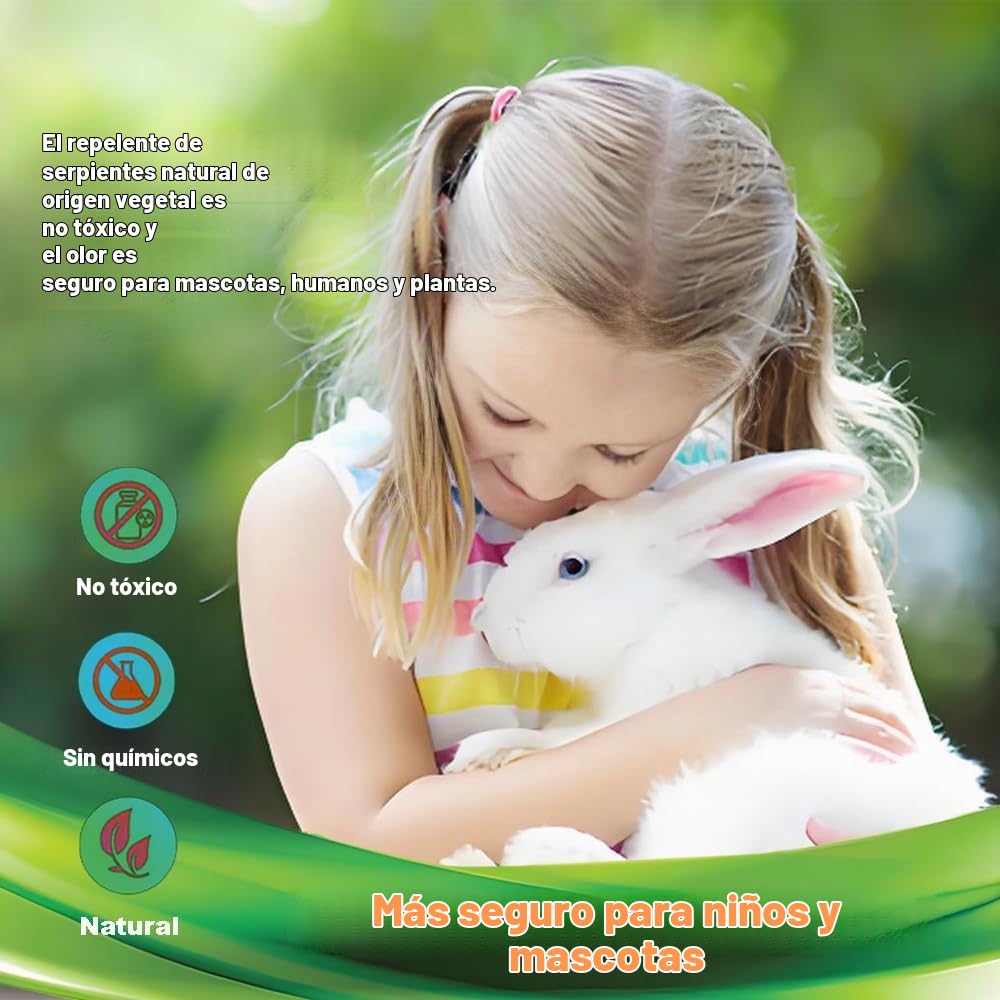 Repelente de serpientes para patio potente, bolas repelentes de serpientes, repelente de serpientes para patio trasero al aire libre, repelente de serpientes para interiores y mascotas, repelente de
