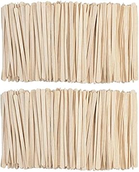 Wax Sticks Small Hair Removal Stick Thin Head Wax Applicator Wooden Stick Hair Removal Eyebrow Lip Nose Smooth Skin Spa Home 200pcs