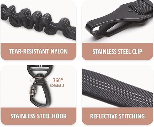 Miniatura 3 de Cinturón de seguridad para perros - Arnés de cinturón de seguridad para perro para automóvil - Correa de seguridad para perros - Cinturón ajustable