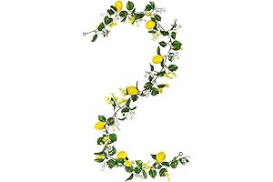 BestAlice Lemon Artificial Vines, 78" Lemon Silk Vine Garland