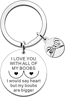 Valentine's Day Gifts for Him Anniversary Couples I Love You Gifts For Him Boyfriend Husband Gift Birthday Christmas Presents I Love You With All My Boobs