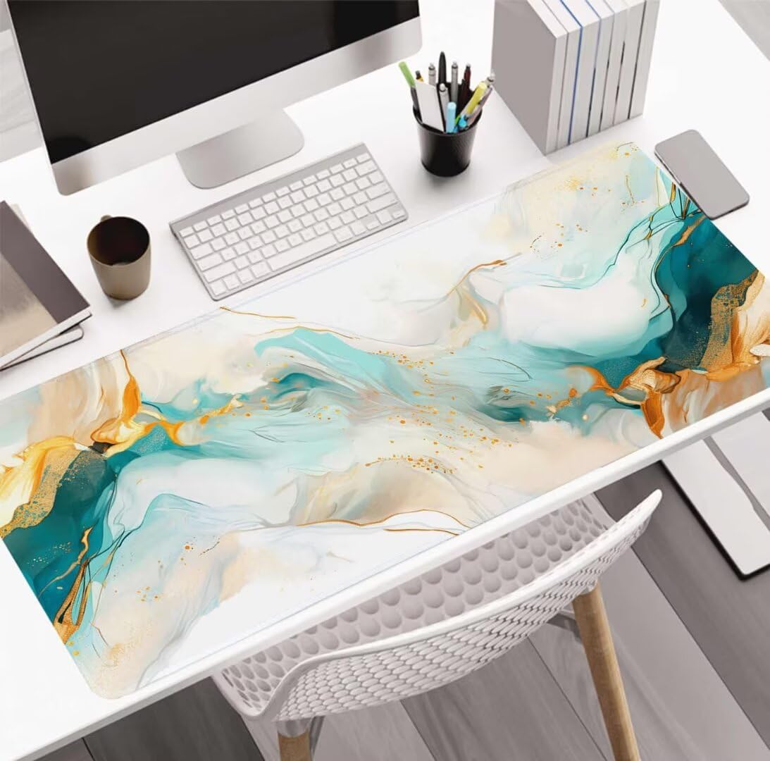 Alfombrilla Ratón Stone Art, Mousepad Alfombrilla Raton Gaming XXL 1600x800x4mm Mouse Desk Mat Gamer para Gaming, Tapete Escritorio Mujer Almohadilla Raton Mouse Pad Base de Goma Antideslizante S-1082