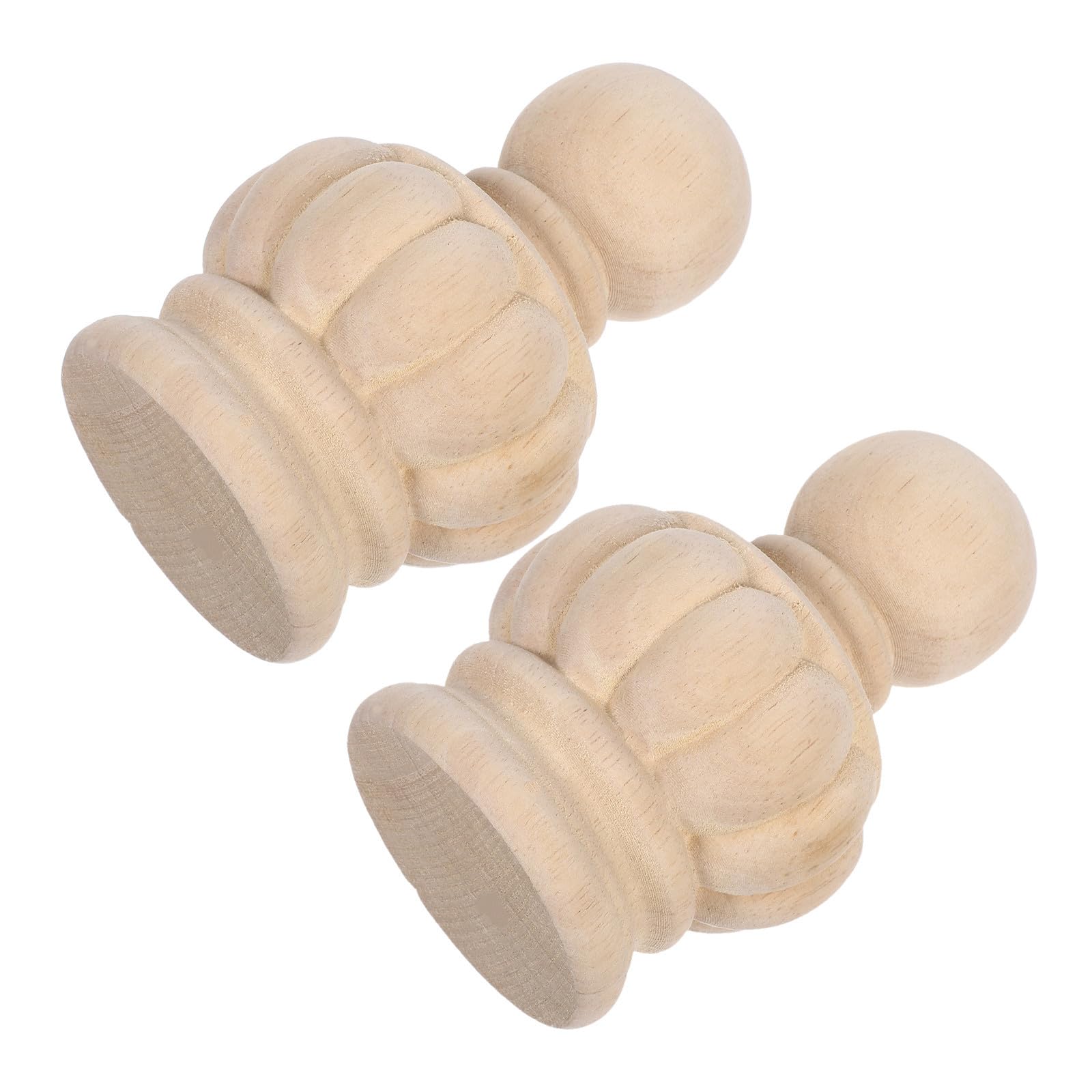 Poste para escalera de madera estilo francés torneado tradicional resistente TEHAUX 8