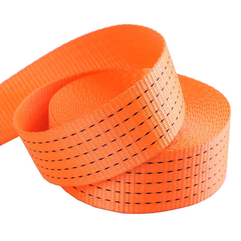 Correas de amarre Correa de amarre Cinturón de resistencia a la intemperie de grado industrial 2 Cinturón de vendaje Cinturón de trinquete de carga Gancho J de acero duradero para camiones, equipaje
