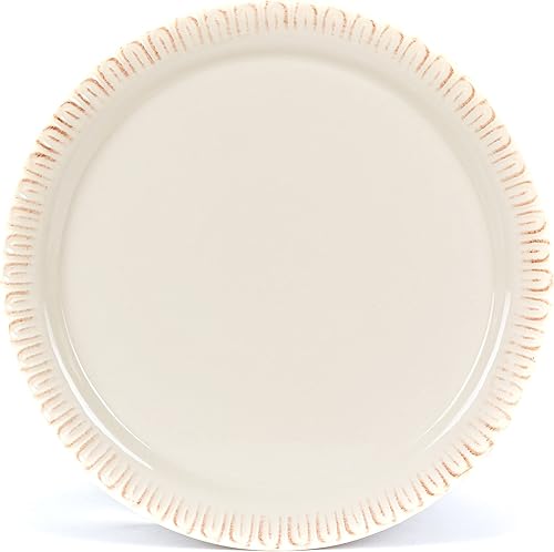 Miniatura 5 de Glass Domed Cake Pedestal with Acanthus Leaf Ornate Brown Metal Base and Cream Ceramic Plate