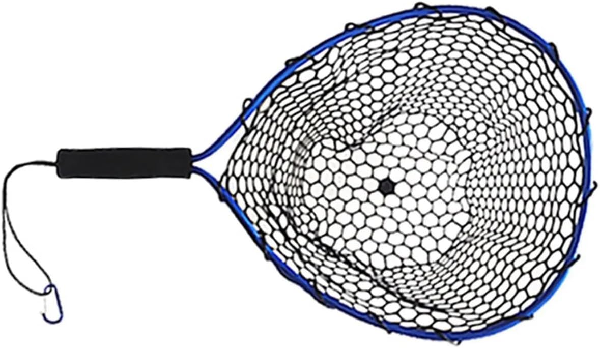 Fishing Net Comfortable Handle Wading，Compatible for Outdoor Freshwater Boating