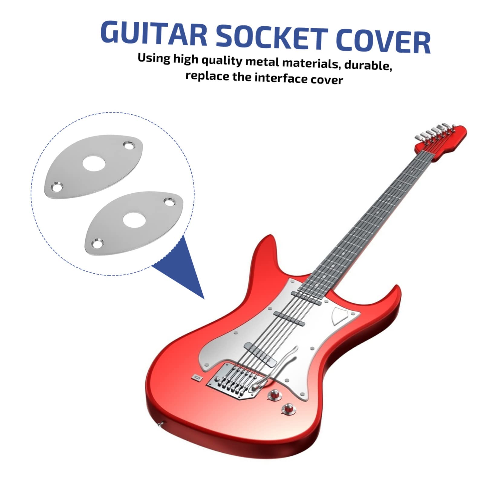 Amazon.co.jp: VINTORKY Guitar 2pcs Guitar Jack Cover Output Jack
