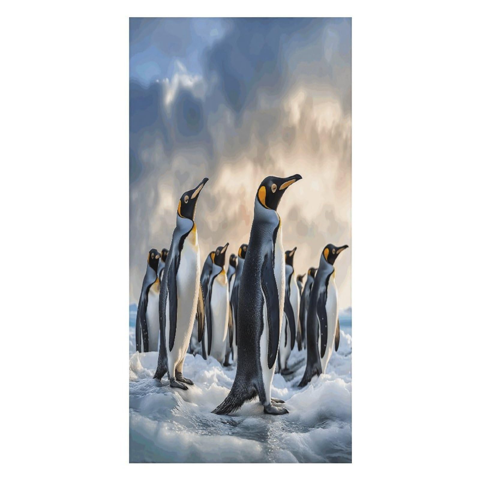 Adfgyerh Unisex Style Sea Penguin Bath Towels Beach Towel Lightweight Quick Dry, Bath Towel For Travel Sports Pool Swimming Bath Camping Yoga Adults160x80cm