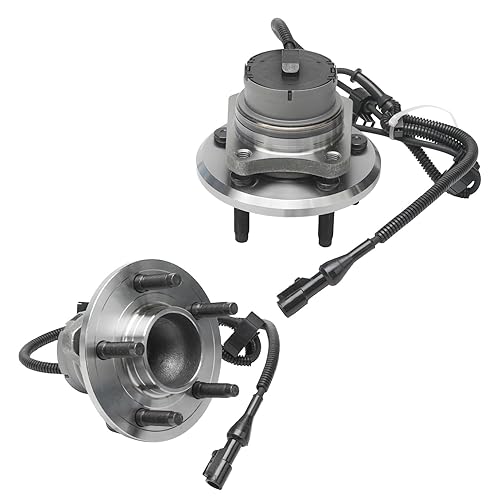 Miniatura 11 de Detroit Axle - 2 bujes de rodamiento de rueda delantera de repuesto para Nissan Altima 2007 2008 2009 2010 2011 2012 [2.5L 5 lengüetas con ABS]