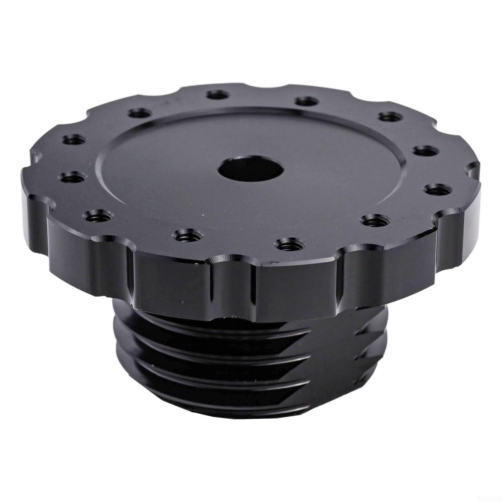 Adaptador de volante de aluminio para ruedas de carreras Thrustmaster T300 y T500 - Kit de montaje de buje PCD de 73 mm con pernos y llave, negro/rojo (negro)