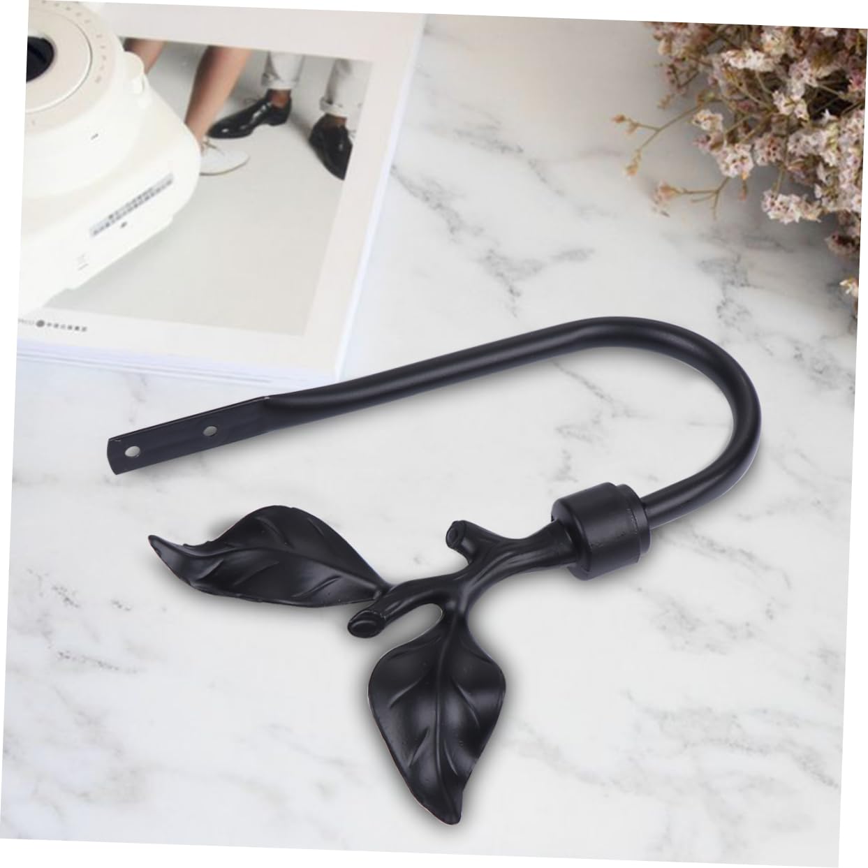 2pièces Crochets Muraux Décoratifs Métal pour Rideaux Attaches Forme De Support De Rideaux Élégant pour Drapeaux Et Décorations Intérieures