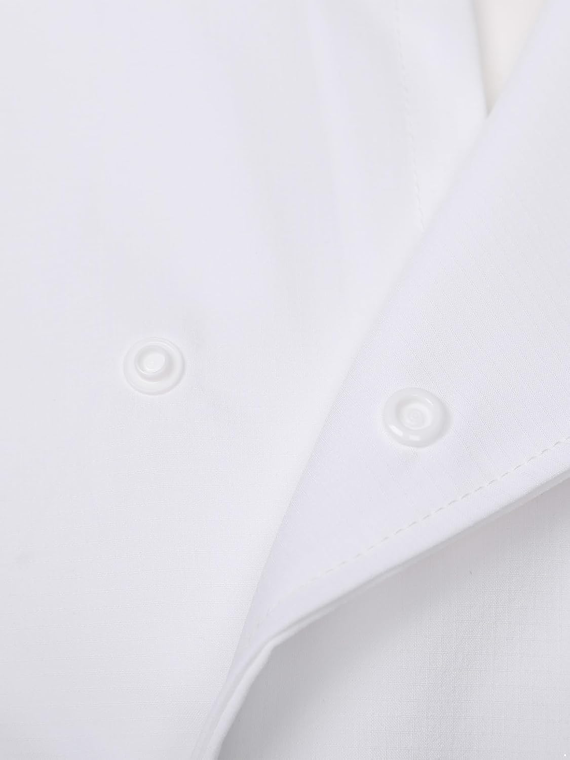 XUNZOO Chef Coat for Men Short Sleeve Press Button Chef Jacket Hotel Kitchen Uniform Shirts with Pocket