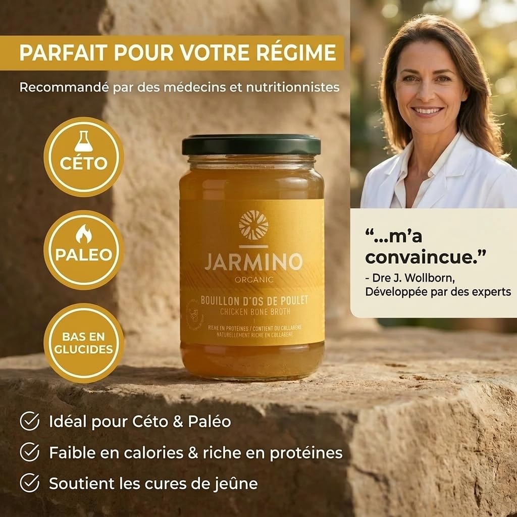 Bone broth: 6x 350ml bouillon de poulet bio
