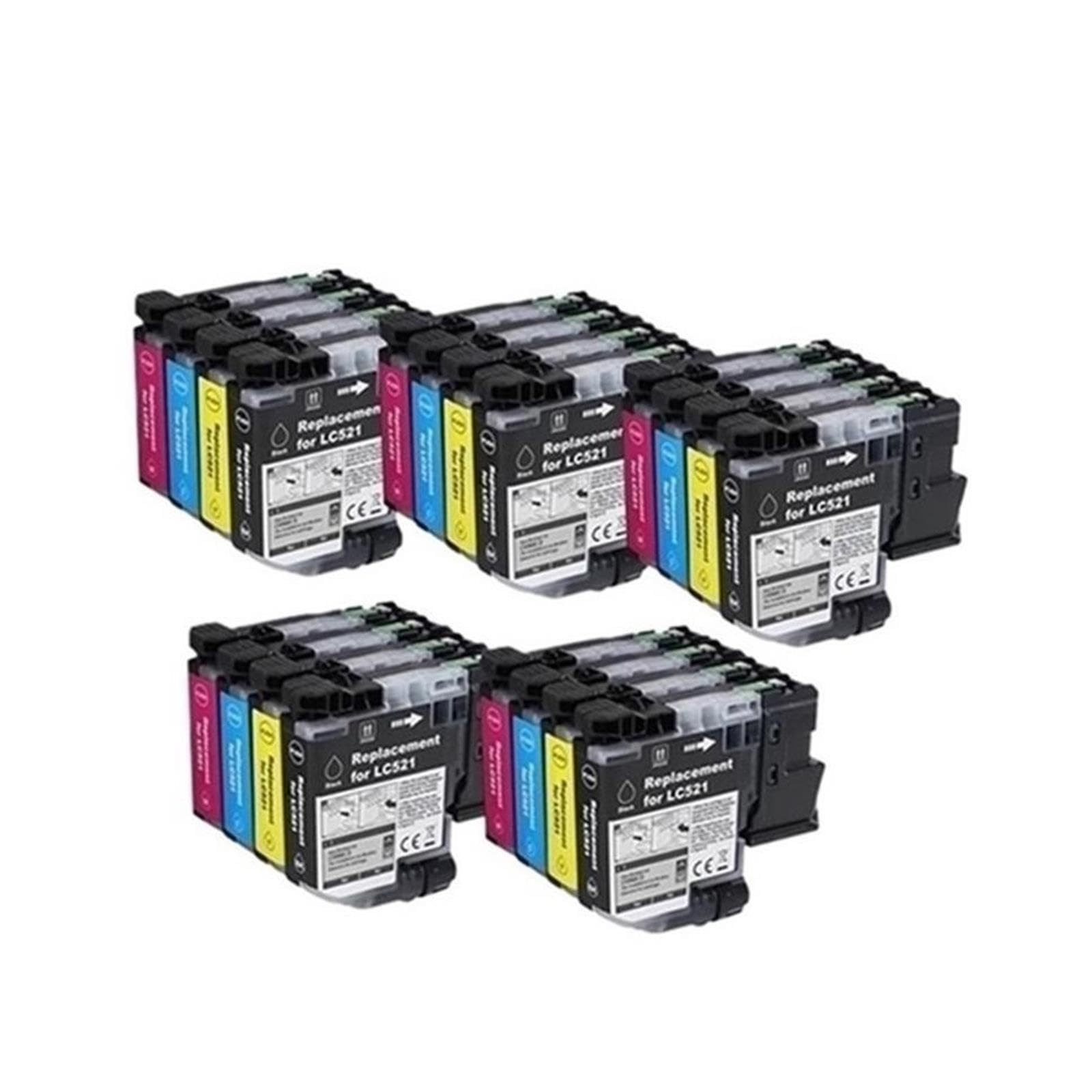 Cartucce LC521 con chip, compatibile con Brother