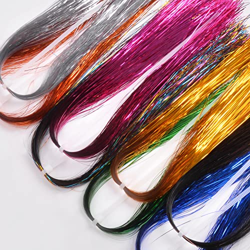 SILANON 10-Pack Colorful Crystal Flash Tinsel #TOP29