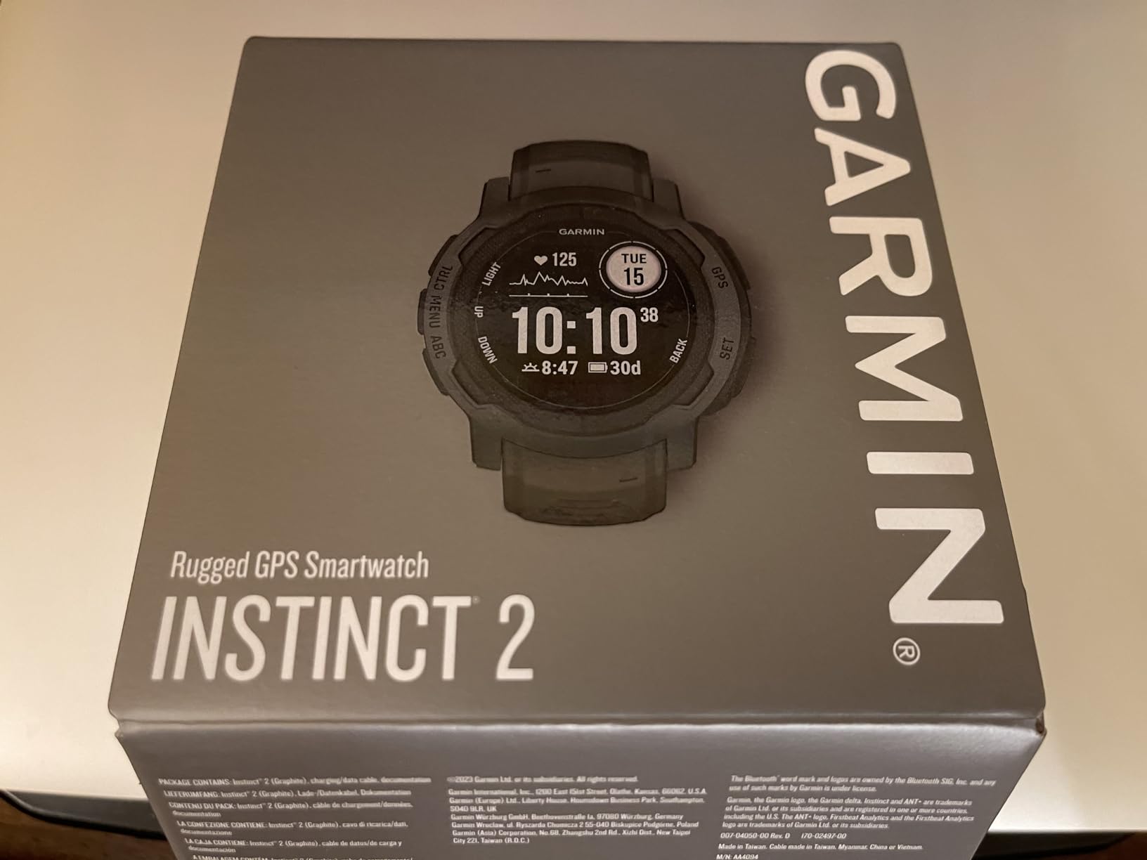 Garmin Instinct Solar, Rugged GPS Smartwatch, Built-in Sports