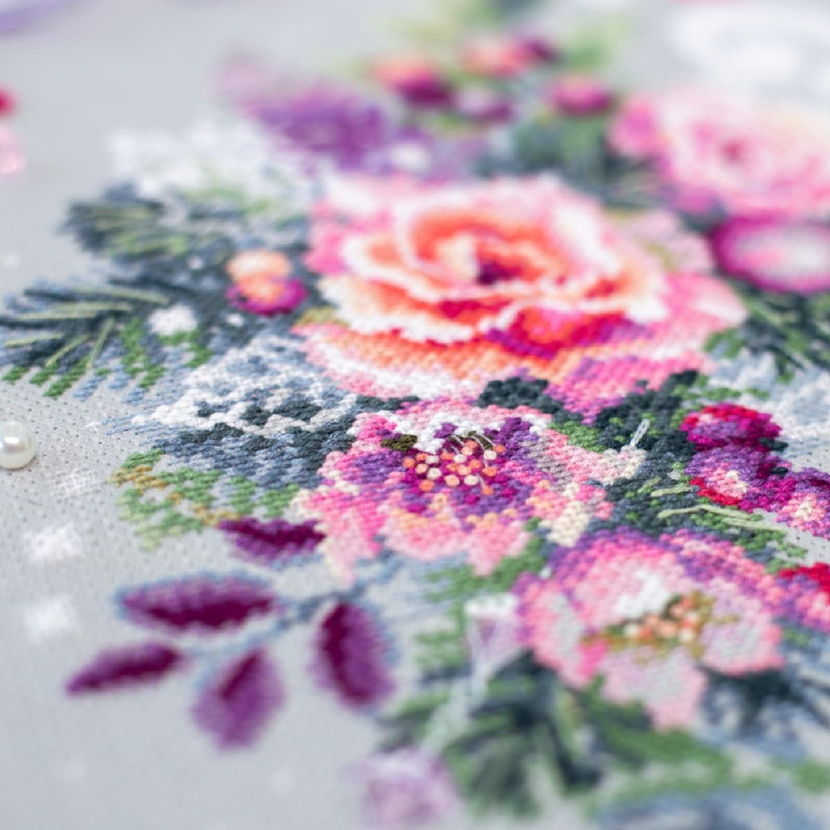 MARUSSIA Magic Needle Zweigart Edition Cross Stitch Kit Winter Fantasy Counted Pattern 18 x 29 cm