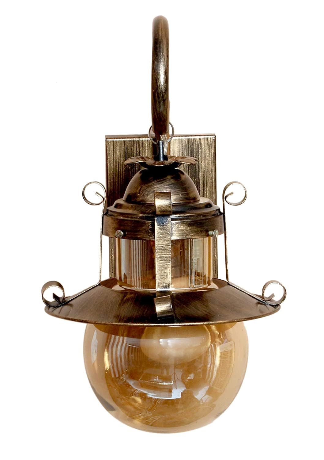 Kinis Dark Brown Glass Wall Light - Modern Decor -17