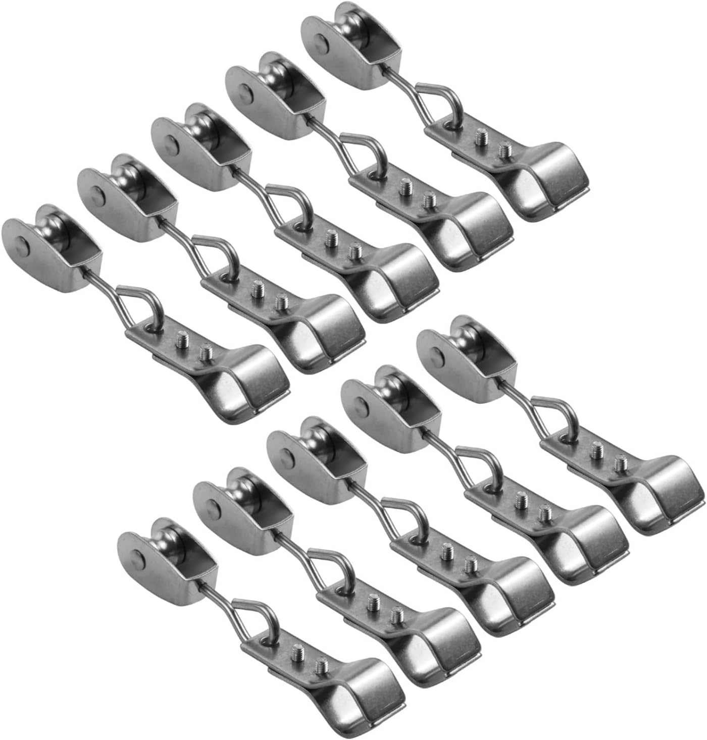 Sun Shade Sail Hardware Kit - 304 Stainless Steel Pulley & Clamps for Easy Rectangle, Triangle & Square Shade Sail Installation - Durable Outdoor Protection Accessories