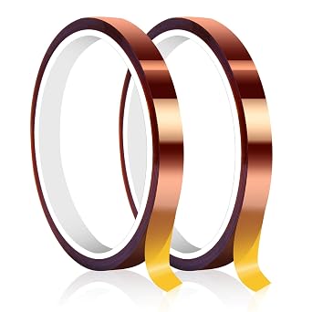 2 Packs Heat Resistant Tape for Heat Press Sublimation, High Temperature Heat Transfer Tape No Residue Thermal Transfer Tape for Dye Sublimation, Heat Press HTV Art DIY Craft