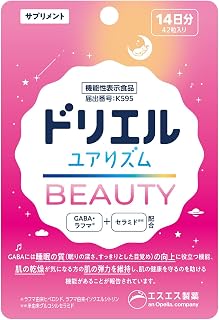 ドリエル ユアリズム ビューティ 【機能性表示食品】サプリメント 睡眠サポート 睡眠の質改善 GABA セラミド 14日分 42粒