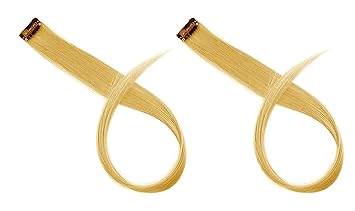 INAAYA Colored Hair Extension For Girl Colorful Strips For Hairs (Dark Blonde)