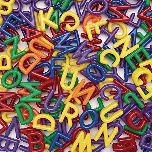 Colorations Big Letter Beads, Plastic, 300 Pieces, Language, Arts & Crafts, for Kids, Stringing, Teachers, Motor Skills, Multi Color