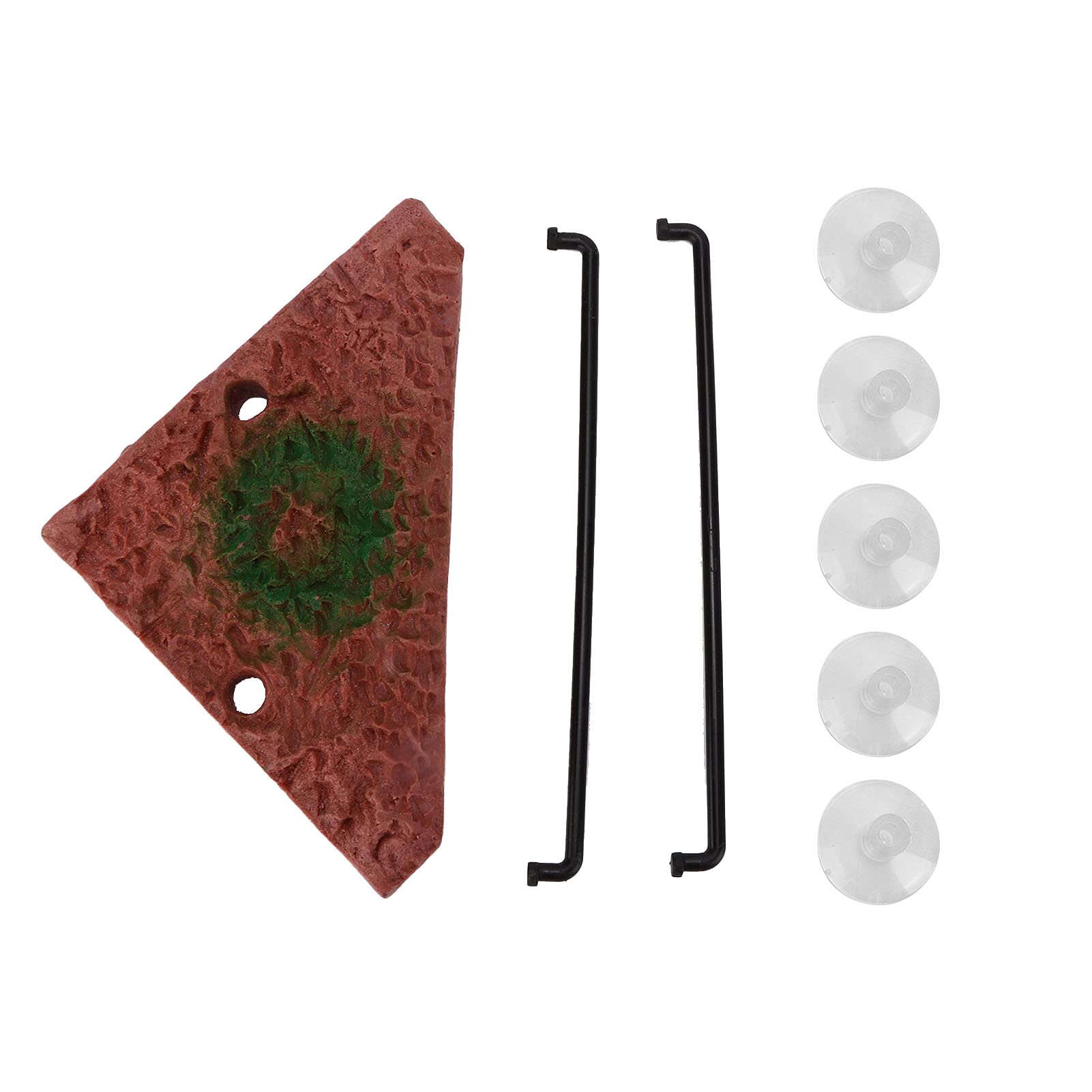 Piattaforma Galleggiante Per Rettili Con Ventosa - Rampa Per Tartarughe, Lucertole E Tritoni, Grigio, Medio - 2