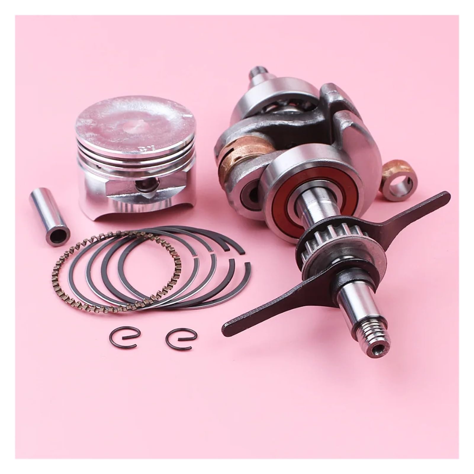 Kit de Anillo de retención de Pasador de pistón de cigüeñal de 39 mm for cortacésped GX35 GX 35 de 4 Tiempos, Motor de Gasolina pequeño.