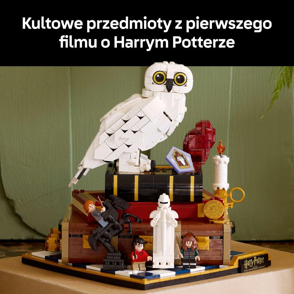 LEGO Harry Potter Kamień filozoficzny — edycja kolekcjonerska 76466 | edycja kolekcjonerska, zestaw dla dorosłych, prezent dla fana Harry’ego Pottera, z minifigurkami, 1571 elementów