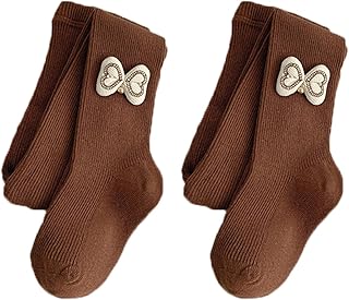 Medias Para Bebé Niña, Paquete De 2/4 Otoño Invierno Color Sólido Rayas Verticales Leggings Para Niñas Leggings Para Bebés Y Niñas Leggings Para Niñas De 1 A 12 Años