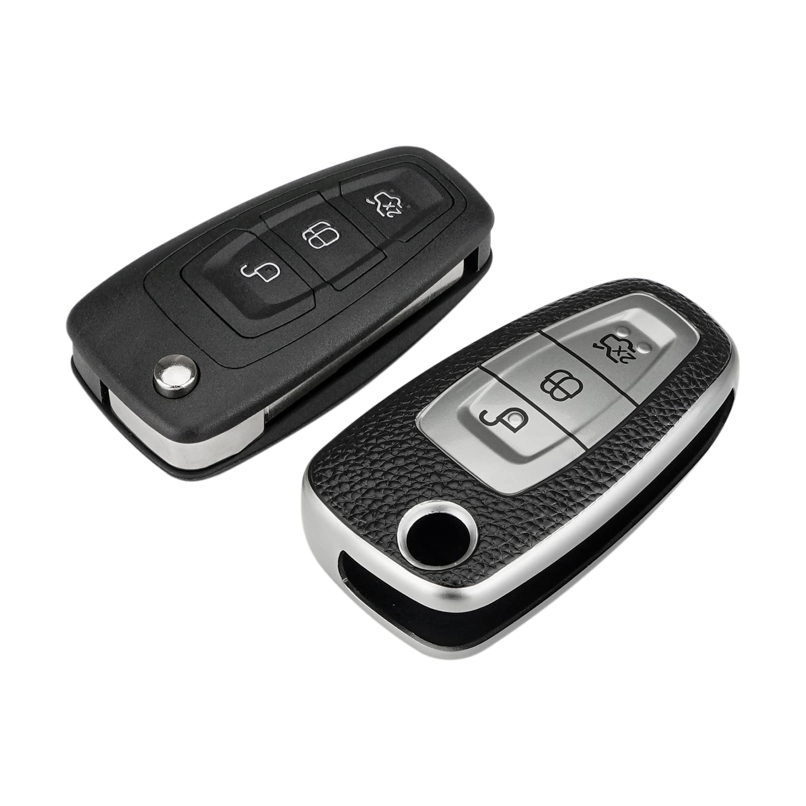 Étui Silicone Pour Clé Voiture Ford - Compatible Ranger, F150, Mustang, Kuga, Focus, Etc., Protection Anti-chute